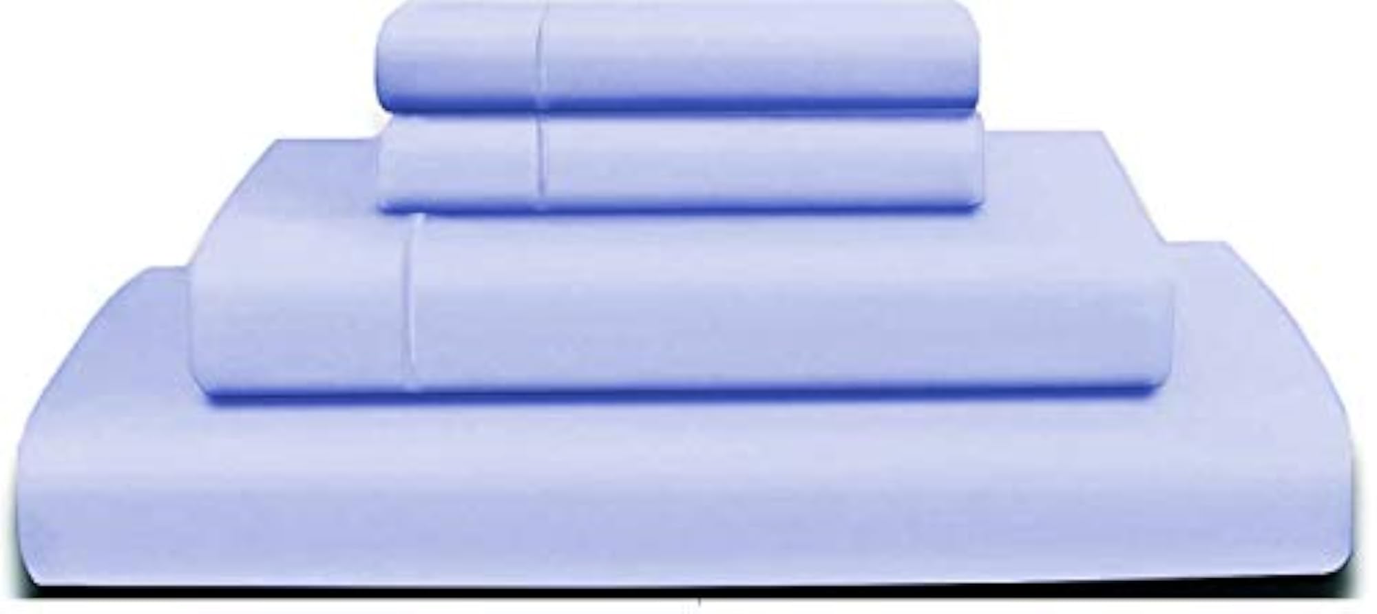 100% Cotton Extra Soft Baby Blue Flat Bedsheet for Queen Bed